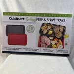 Cuisinart Bbq Grilling Prep & Serve Trays 17"X10.5" 2 Nesting Dishwasher Safe. Fixed Price $19.99.