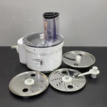 Kitchenaid Food Processor Attachment KSM1FPA Stand Mixer Work Bowl White Discs. Fixed Price $59.99.