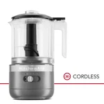 New Kitchenaid 5-CUP Food Chopper Cordless KFCB519DG, Matte Charcoal Grey. Fixed Price $49.99.