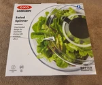Oxo Good Grips Salad Spinner 10.5" White 32480. Fixed Price $11.95.
