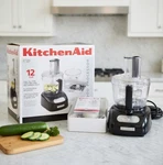 Kitchenaid KFP750OB 12 Cup Food Processor Onyx Black W Accessories Nib Local Pu. Fixed Price $170.00.