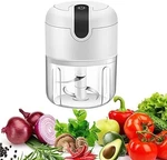 Deepcrush Electric Garlic Chopper & Vegetable Dicer Mint Green And Silver. Fixed Price $18.42.