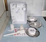 Kitchenaid Food Processor Storage Box With Attachments/blades. Fixed Price $19.95.
