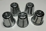 5 Steel Cone Attachments Graters Slicers Lot For Vtg Saladmaster Food Processor. Fixed Price $12.74.