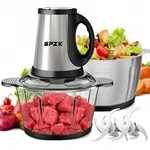 2L 304 Stainless Steel Electric Food , Sharp Blades Multi-use Grinder Chopper. Fixed Price $40.03.