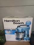 Hamilton Beach Electric Stand Mixer, 4 Quarts, Dough Hook, Flat Beater Attachmen. Fixed Price $75.00.
