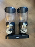 Honey-can-do Dual-control Dry Food Dispenser 17.5 Oz Each Capacity, Black/chrome. Fixed Price $35.99.
