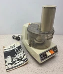 General Electric Food Processor Chopper Slicer Shredder D5FP1 Vtg Tested. Fixed Price $33.24.