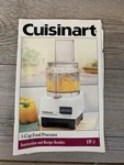 Cuisinart Classic Food Processor Instructions Owners Manual Recipe Booklet. Fixed Price $10.00.