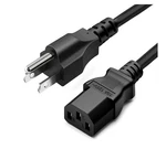 3 Prong Power Cord 5FT Long Standard 125VOLT For Electronics, Tv, Pc, Black. Fixed Price $12.99.