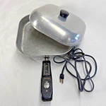 Vintage Sunbeam Electric Skillet Aluminum Fry Pan Model FP-10A Works! Usa. Fixed Price $55.00.
