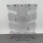 Vtg Cuisinart DLC-7 Food Processor Wall Mounted Acrylic Accessory Holder DLC-078. Fixed Price $35.00.