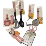 Kitchenaid Pink 15- Piece Tool Set: Measuring Cups & Spoons Slotted New. Fixed Price $149.99.