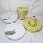Oster Regency Kitchen Center Food Pusher, Thin Slicer, Fry Cutter & Adapter Base. Fixed Price $26.98.