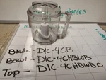 Cuisinart Mini-prep Plus Food Processor Parts DLC-4C Bowl Lid & Blade. Fixed Price $43.85.