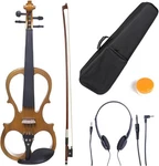 Cecilio Left-handed 4/4 Yellow Maple Metallic Electric Violin W/ Ebony Fittings. Fixed Price $86.99.