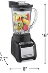 Hamilton Beach Countertop Blender 1.5L Glass Jar 4 Blades Black/clear Chop. Fixed Price $17.87.