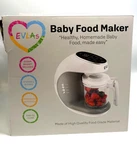 Evla's Baby Food Maker Steamer Blender W/ 6 Reusable Pouches *new In Box*. Fixed Price $40.49.