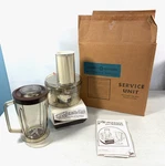 Vintage General Electric Food Processor Plus Blender FP3 Open Box New Unused. Fixed Price $135.00.