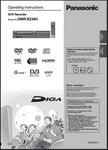 Panasonic DMR-EZ48V Instructions Operators Manual User Guide For Dvd Recorder. Fixed Price $19.95.