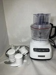 Kitchenaid Food Processor KFP0922WHO With Attachments. Fixed Price $50.00.
