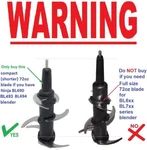 Read! Ninja 6-BLADE Assembly For 72OZ Pitcher BL490 BL493 BL494 Compact Blender. Fixed Price $19.90.