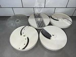 Oster Regency Controlled Power Kitchen Center 5 Replacement Cutting Discs. Fixed Price $19.99.