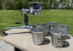 Vintage Chrome Saladmaster Five Star Food Processor Slicer Shredder Complete. Fixed Price $79.99.