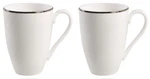 Lenox 2-PACK Continental Dining Platinum Coffee Cup, Dishwasher + Microwave Safe. Fixed Price $89.99.