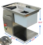 110V Stainless Steel Meat Slicer Cutting Machine With 5MM Blade 250KG/H Hot. Fixed Price $928.72.