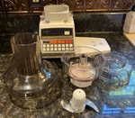 Oster Touch Control Kitchen Center 16 Speed Food Proessor Lot Set Vintage Eu. Fixed Price $64.95.