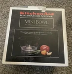 Kitchen Aid Mini Bowl Food Processor Accessory Model# Kfpmb New. Fixed Price $15.99.