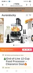 Fimei 12-CUP Food Processor, Attachments, Black Silver, Chop Slice Shred. Fixed Price $39.00.
