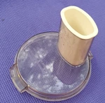 Cuisinart Amber Work Bowl Cover W/ Standard Feed Tube DLC-004A & Pusher. Fixed Price $25.00.