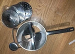 Weston Stainless Steel Food 3 Milling Discs New No Box Mash Sieve. Fixed Price $24.00.