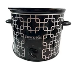 Sunbeam Slow Cooker Crock Pot Qt Model Scr 400 Bwt Lid Black And White Tested. Fixed Price $25.00.