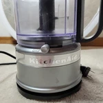 Kitchenaid Mini 3.5 Cup Food Chopper, Silver Black Processor Veggie Prep Dice. Fixed Price $38.00.