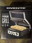 Ovente Electric Panini Grill New Box. Fixed Price $40.00.