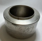 Vtg Bosch Universal Mixer Stainless Steel Metal Mixing Bowl & Aluminum Lid. Fixed Price $110.00.