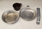 Vintage Boy Scout Camping Metal Food Mess Cooking Kit & Cup Regal E2M. Fixed Price $19.80.