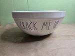Rae Dunn Ceramic Nesting Mixing Bowl Set Crack Me Up Stir Crazy Beat It Unused. Fixed Price $35.00.