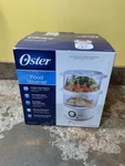 New Oster Double Tiered Food Vegetable Electric Steamer Qt White CKSTSTMD5-W. Fixed Price $57.00.