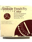 Sunbeam Vista Professional Food Processor French Fry Cutter Blade #84071 Vtg. Fixed Price $13.05.