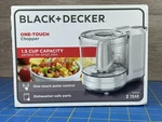 New White Black+decker One-touch Chopper 1.5 Cup Capacity Food Processor. Fixed Price $23.00.