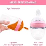 Squeeze Spoon Baby Food Dispensing Attachment For Comotomo- 2 Pack (5OZ & 8OZ. Fixed Price $11.93.
