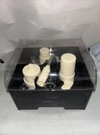 Cuisinart FP-16/14BKSC Blade Disc Stem Set Storage Case Container Lid Black New. Fixed Price $36.01.