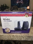 Rival Mini Chopper 1.5 Cup Capacity Stainless Steel Blade Compact MC-67BL. Fixed Price $12.00.