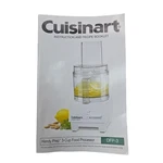 Cuisinart Handy Prep 3-CUP Food Processor DFP-3 Instruction Recipe Booklet. Fixed Price $11.79.