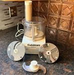 Vtg Cuisinart Food Processor Robot Coupe CFP-9 White Tested. Fixed Price $90.00.
