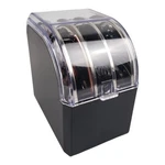 Ninja Food Processor Disc Blade Set Of 4 With Storage Box Container Open. Fixed Price $43.00.
